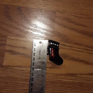 Lia Sophia Vintage Stocking Brooch - Signed LIA